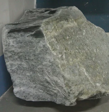 1.23 Ton Qinghai Black-Green Hetian Jade Rough Stone - Black-Green Jade and Black Jasper