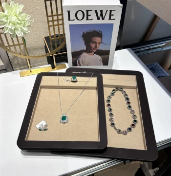 Free Shipping Jewelry Display Tray, Gemstone Viewing Tray, Display Props for Rings, Necklaces, Pendants, Diamonds, and Pearls