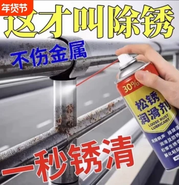 Iron Metal Rust-Preventive Lubricant and Rust Remover, Powerful Rust Dissolver and Loosening Agent for Car Bolts and Stainless Steel