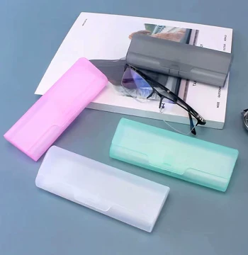 Frosted Plastic Transparent Glasses Case - Premium Lightweight Portable Case for Reading and Myopia Glasses
