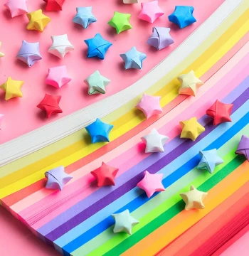 [380 Sheets] Handmade Star Origami Paper