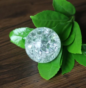 Crystal Ball Accessories: Artificial Rock, Bubble Ball, Ice-Crackle Glass Ball for Fountain Water Flow Bonsai Display
