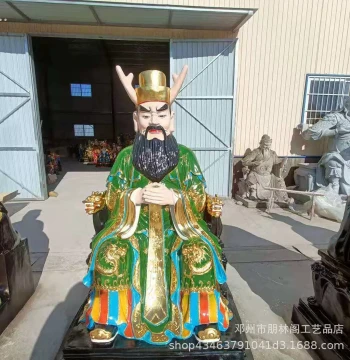 Red Dragon God Statue, Traditional Mythological Figure Four Sea Dragon Kings Statue, Deity Governing the Four Seas