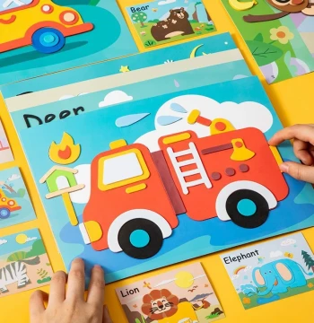 Children's 3D Sticker Craft Kit, Educational Toy, Safe