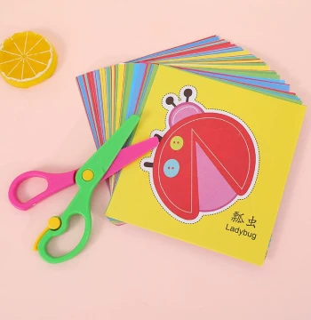 Paper Cutting Children's Crafts Kindergarten 2-6 Years Old Baby Introductory Fun Toys DIY Production Materials Focus Training