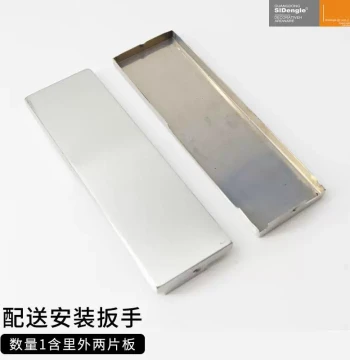Floor Spring Cover Plate, Glass Door Top and Bottom Clamps, One-Plate Curved Clamp Panel, Stainless Steel Panel Buckle Door Accessories