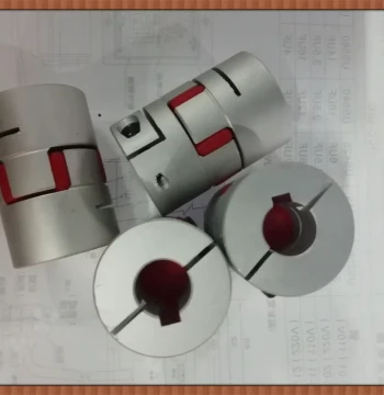 Spider Coupling OD 35 Length 50 ID 14*14 with Keyway Aluminum Connector
