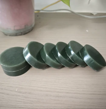 Hetian Jade Qiemo Bracelet Core, Fine Jade Material, Green Jade & Green-White Jade Offcuts for Plaques, Pendants, Practice Materials