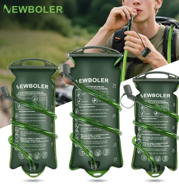 NEWBOLER Outdoor Sports Hydration Bladder 1.5L/2L/3L Portable Foldable Water Reservoir for Marathon Running