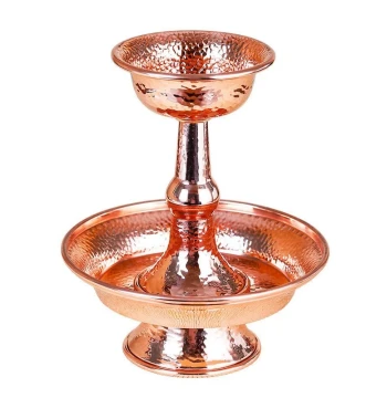 Copper Protector Cup Handmade Red Copper Protector Cup Home Indoor Buddha Offering Ornament Ethnic Supplies