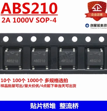 ABS210 SMD Bridge Rectifier Diode SOP-4 Large Chip 2A 1000V ABS210 60MIL Chip