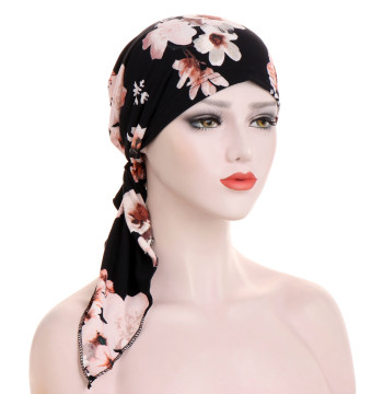 AliExpress New Arrival: European & American Style Curved Double-Tail Cap, Headwrap, Floral Pattern Pullover Hat in Stock