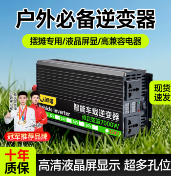 Pure Sine Wave Inverter Converter 12V 24V 48V 60V to 220V High Power Car Home Power Converter