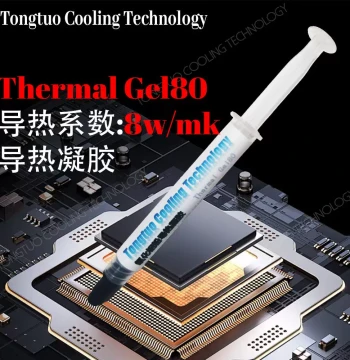 T-Thermal Gel80 Blue Single-Component Non-Sag VRAM Power Supply Thermal Gel 8w/mk