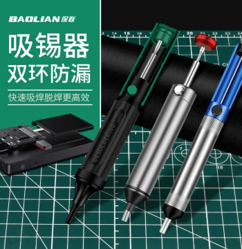Baolian Heavy-Duty Desoldering Pump: Automatic Return Manual Vacuum Solder Sucker for Iron Tips