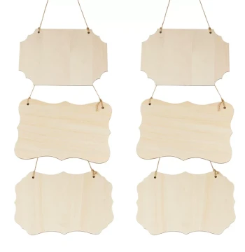 22cm Party Home Decor Blank Irregular Wooden Door Sign, Kindergarten Display Wood Plaque Painting