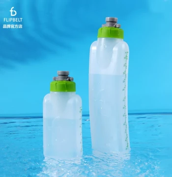 Authentic FlipBelt USA Sports Running Water Bottle - Unisex Outdoor Portable Silicone Large-Capacity Cup