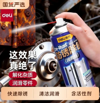 Deli Rust Remover, Fast Metal Cleaning Lubricant, Powerful Iron Rust Removal, Specialized Lubricant for Bicycle Chains
