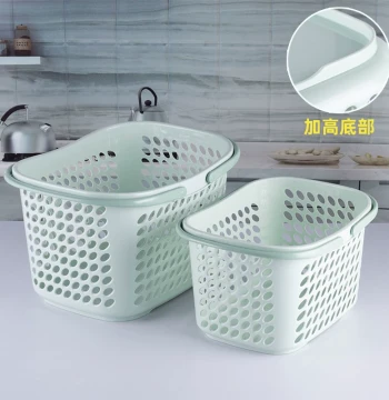 Plastic Shopping Basket - Large Handheld Grocery Cart for Supermarkets, Convenience Stores, Laundry, Produce, Beer, and Storage