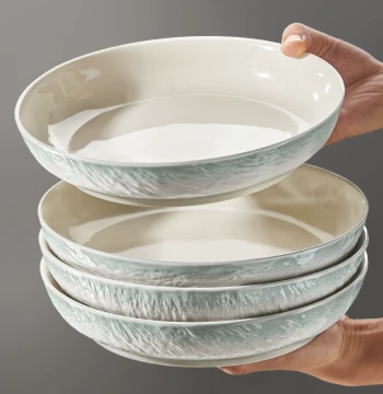 Underglaze Color Plates for Home Use, 2026 New Arrival Ceramic Deep Dish, Premium Feel Bowl and Plate Set, Beautiful Saucer and Dinner Plate