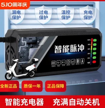 Electric Bike Charger Battery 48v12ah60v20a72v Suitable for Aima Yadea Tricycle Lead-Acid Graphene