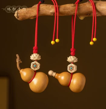 Natural Real Gourd Hanging Ornament for Housewarming, Bedroom Decor, Door-to-Door Decoration, Car Rearview Mirror Safety Charm