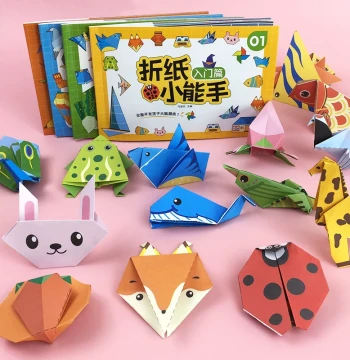 Children's 3D Pop-Up Origami Paper Book - Creative DIY Educational Toy for Kindergarten