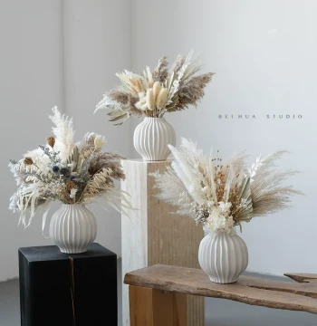 Maillard Dried Flower Real Flower Bouquet, Vintage High-Aesthetic Home and Commercial Display, Natural Restaurant Table Decoration