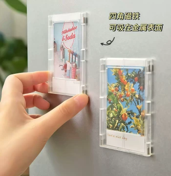Creative Instagram-Style Polaroid Photo Frame Fridge Magnet for 3-Inch Photos