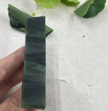 Xinjiang Hetian Jade Jasper Spinach Green Artistic Plaque, Offcuts, Sheet Material, Scraps, Raw Material for DIY, Free Shipping 335