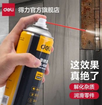 Deli Tool Rust Remover and Lubricant; Metal Anti-Rust Oil for Rapid Iron Rust Removal, Screw Loosening, and Cleaning