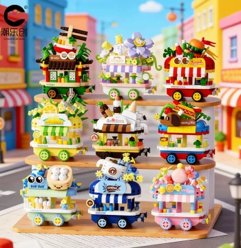 Chaolechuang 3D Puzzle Food Cart Toy Educational Assembly Girl's Birthday Children's Day Gift
