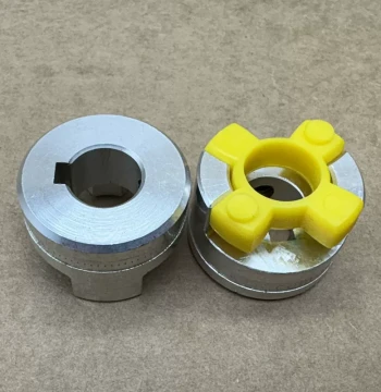 German KTR ROTEX15 Aluminum Alloy Spider Coupling with Yellow Buffer Pad and Elastic Jaw