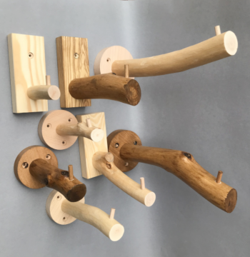 Creative Decorative Branch Hook Solid Wood Single Hook Vintage Display Rack Wall Mount Support for Clothing Stores