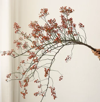 Shan Guilai Red Fruit Preserved Flower Dried Flower Bouquet Living Room Display Dried Branches Entryway Flower Arrangement Natural High-End Real Flower