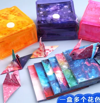 Constellation Double-Sided Printed Origami Small Square Mini Cute Paper Crane Children Kindergarten Handmade Origami