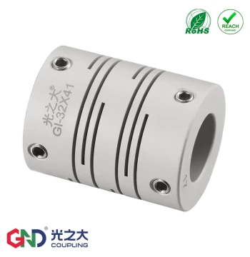 Guangzhida GI Elastic Plum Coupling Stepper Servo Motor Diaphragm Bellows Cross Slider Screw CPLS