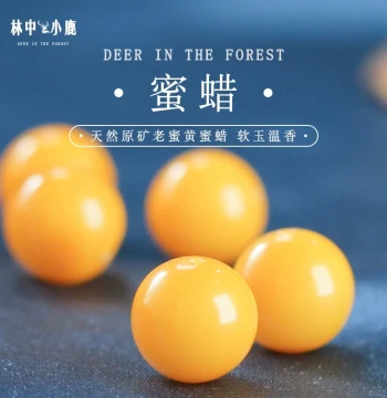 Natural Raw Amber Loose Beads - Round Chicken-Yellow Beads (6mm, 8mm, 10mm) for DIY Bracelets and Cultural Play Accessories