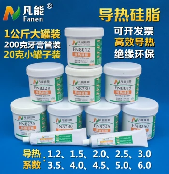 Thermal Grease 1kg-20g Pack, Heat Dissipation Paste for LED Electronics and Appliances, Computer CPU Cooling Silicone Grease