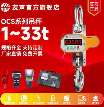 Yousheng Hanging Scale: 1/2/3/5/10 Ton Crane Electronic Weigher – Waterproof Wireless Hook Scale with OCS Bluetooth