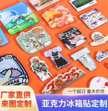 Custom Acrylic Refrigerator Magnets: 3D Photo Magnets with DIY Personalized Logo Options