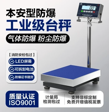 High Precision Explosion-Proof Electronic Platform Scale Industrial Full Stainless Steel Accurate Intrinsically Safe Type Paint Chemical Plant Special Weighing