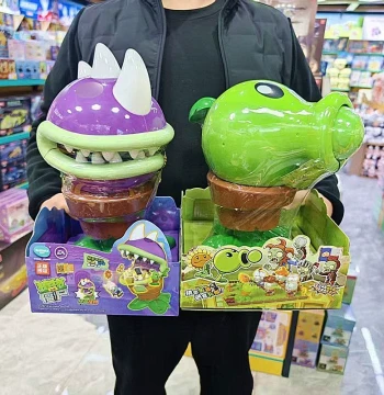New Big Mouth Flower Peashooter Surprise Unboxing, Plants vs. Zombies Assembly Model, Surprise House Miniature