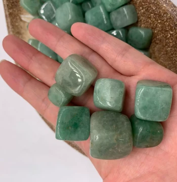 Natural Green Aventurine Gemstone Small Cubes