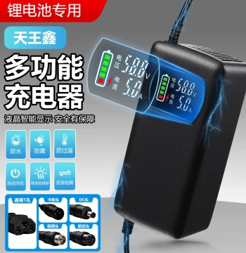 Lithium Battery Electric Scooter Charger 48V 54.6V 60V 72V 87.6V 5A 8A Fast Charging Universal for Delivery Bikes