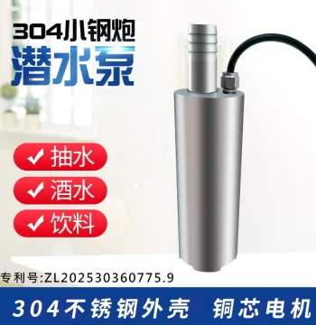 Xiaonengdou 304 Stainless Steel Micro Submersible Pump, Alcohol Transfer Pump, Milk/Soy Milk Pump, Seawater/Urea Pump