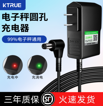 Electronic Scale Charger Round Hole Special Accessories 6V 4V Platform Scale Balance Scale Universal Power Cord Charging Cable Adapter