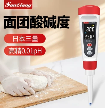 Japanese Sanryo Dough pH Tester Acidity-Alkalinity Pen for Old Dough, Bread Fermentation, and Alkali Measurement