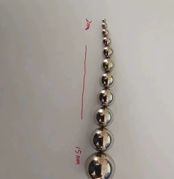 2-15mm High-Performance Neodymium Iron Boron Strong Magnetic Sphere Beads Necklace Toy, Round Magnets for Children's Educational Play