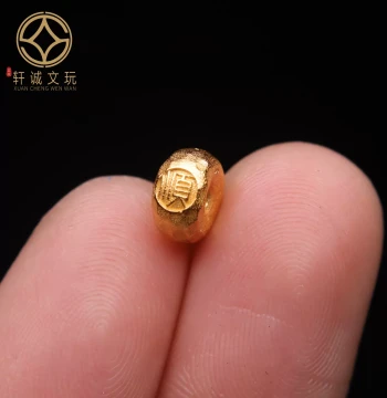 Original 925 Sterling Silver Gold-Plated Peace Buckle Donut Beads for Waist, Spacer Beads, Handmade Stringing, Cord Weaving, DIY Cultural Accessories